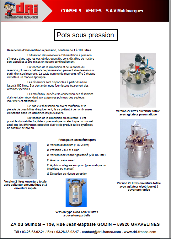 Plaquette pots