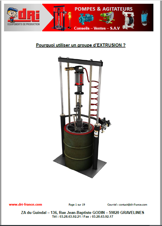 Pompes d'extrusion ARO