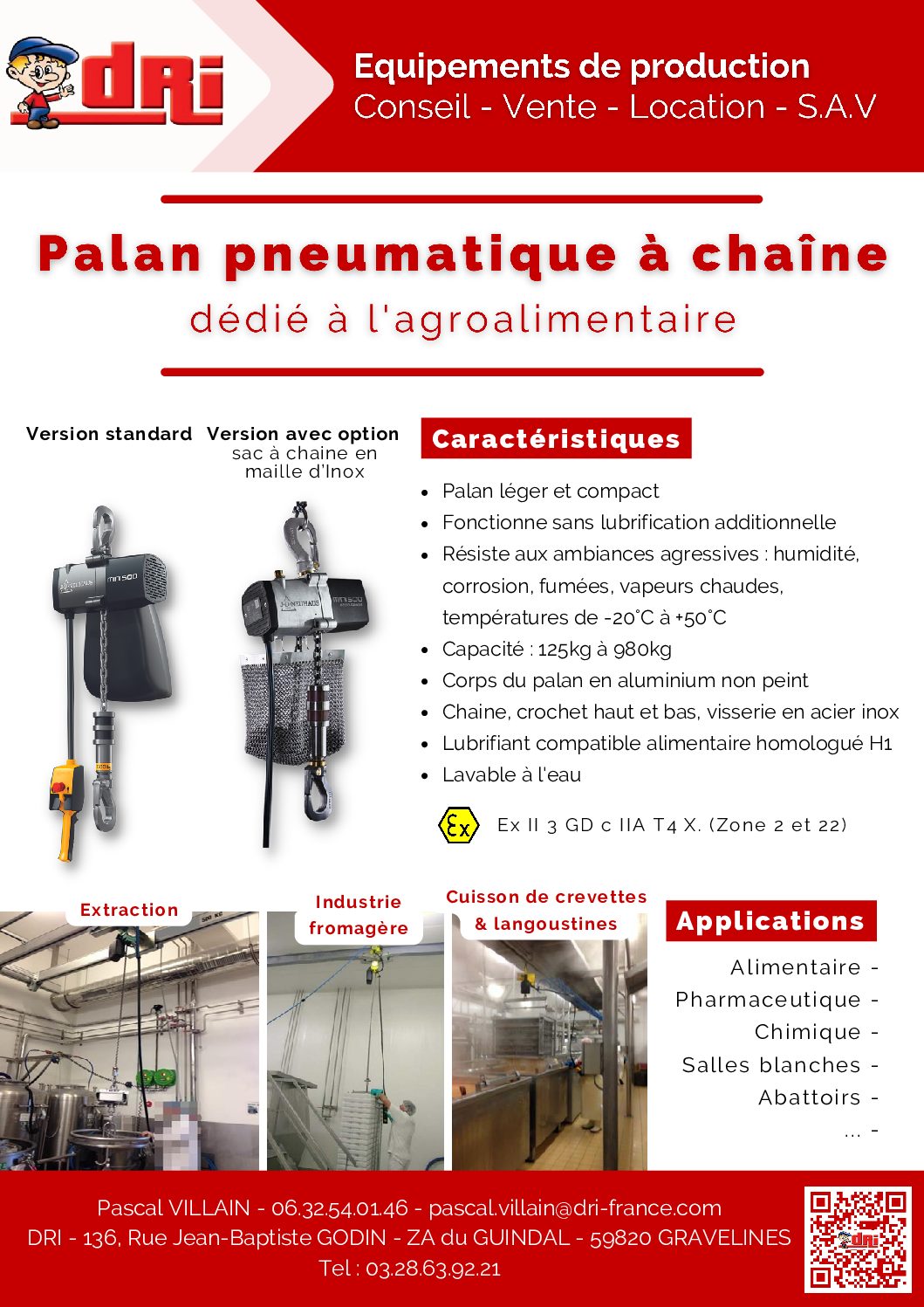 Plaquette Palan Agroalimentaire DRI
