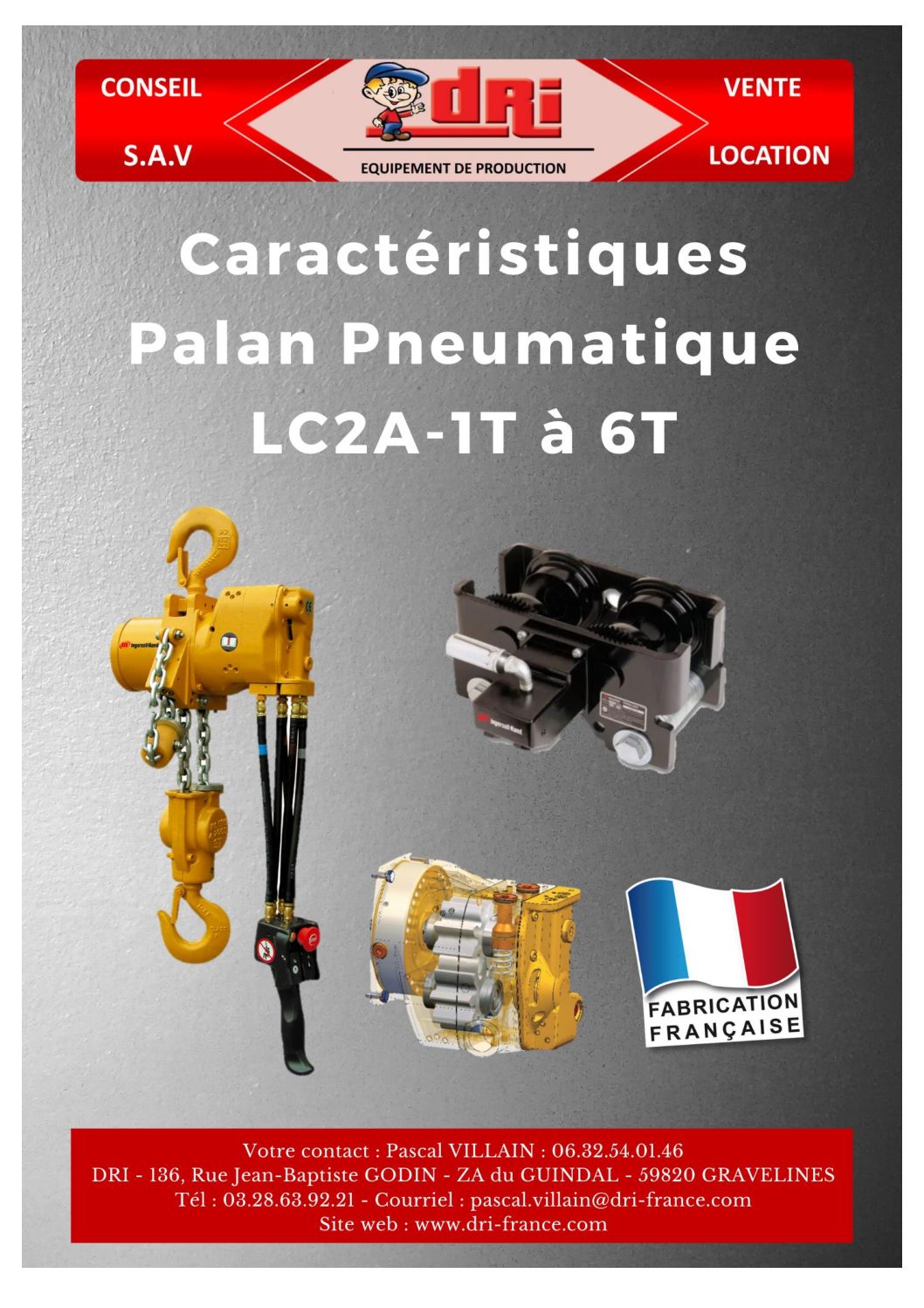 Plaquette Palan LC2A DRI